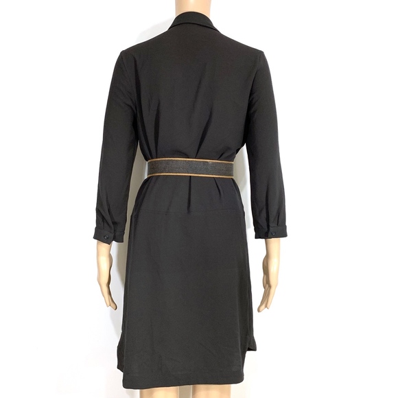 H&M Gray Shirt Dress W/ Belt - Picture 2 of 8